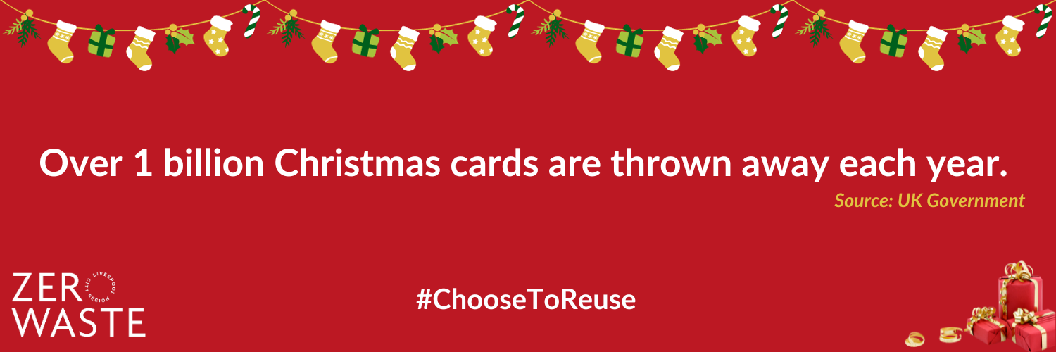 Over 1 million Christmas cards are thrown away each year.