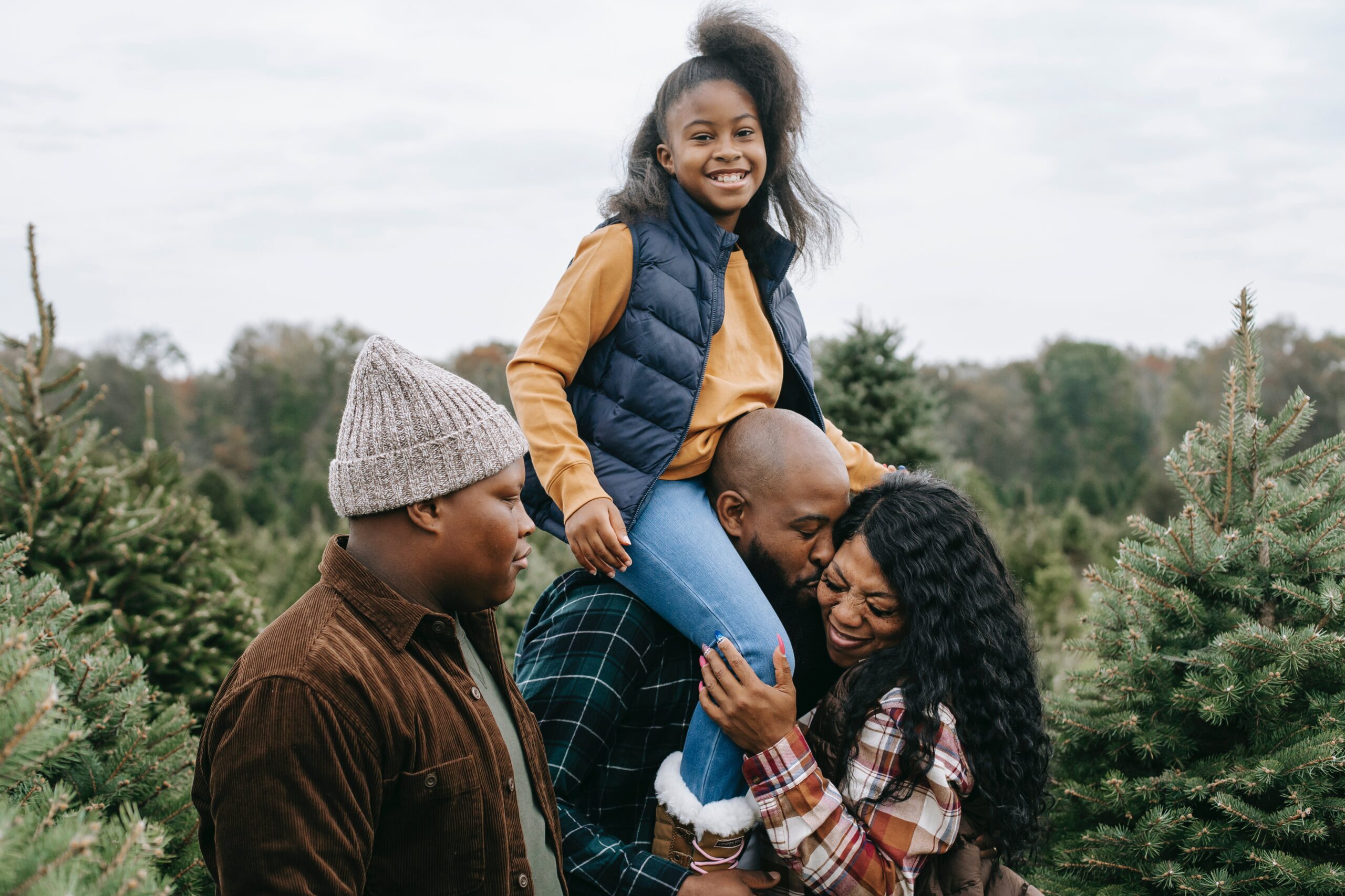 Picking natural Christmas trees is a fun festive family tradition