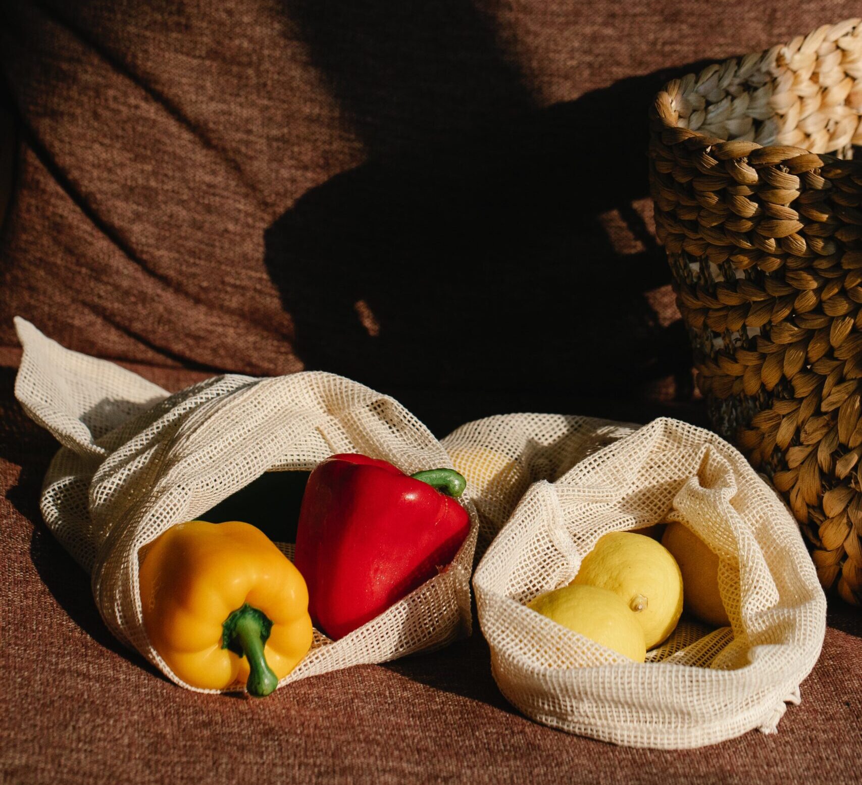 Reusable produce bags are great gifts for helping your loved ones to store loose veg during their grocery shopping.